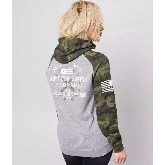 Howitzer Style Women's Hoodie Sweatshirt ARMS Military Grunt - Picture 4 of 15